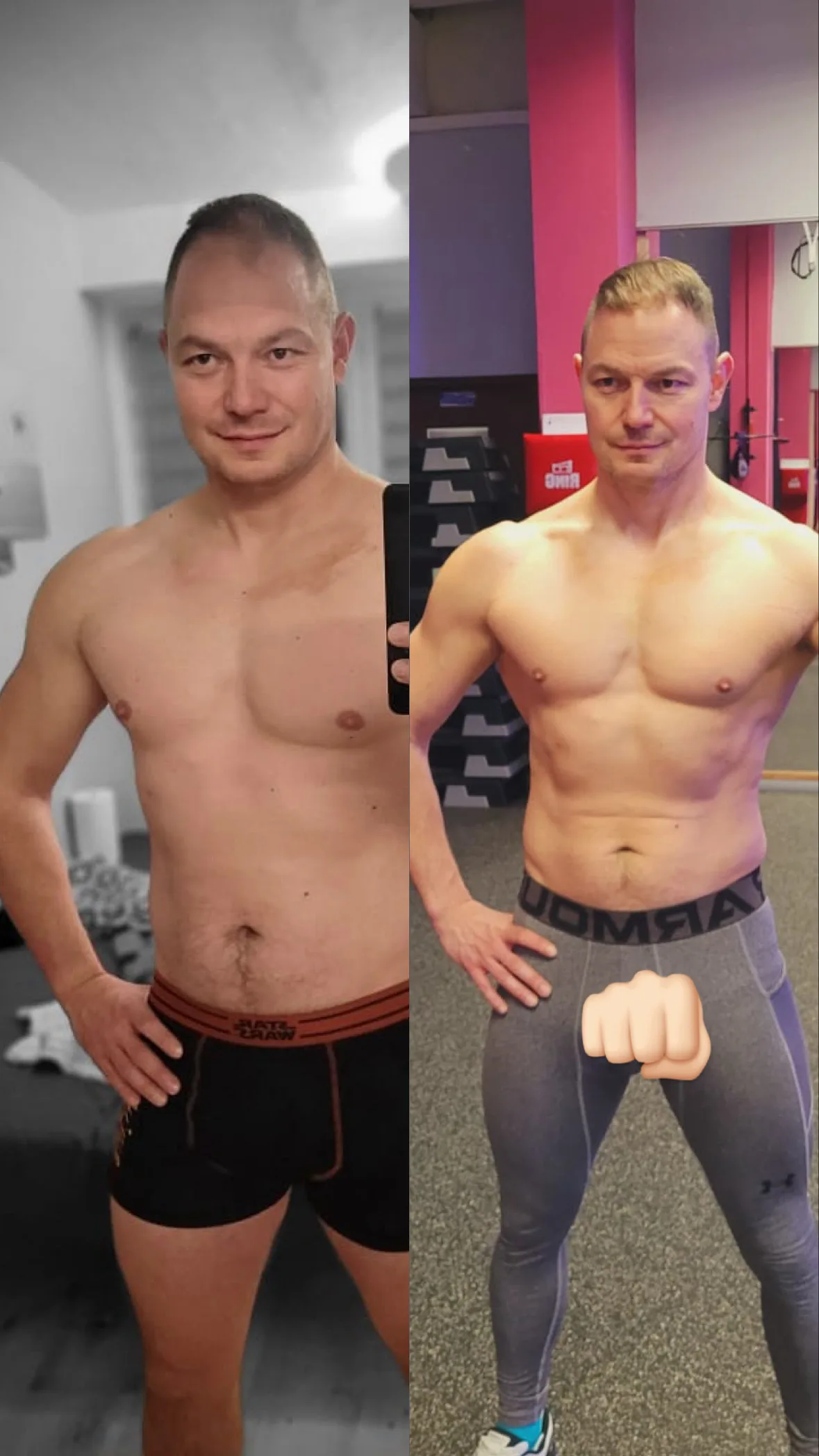 Transformacja podopiecznego 05 - efekt przed i po